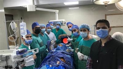 استئصال ورم بالغدة النخامية لمريض بمستشفيات جامعة بني سويف