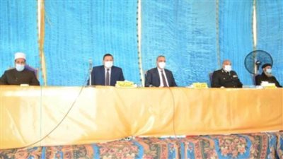 محافظ سوهاج ومدير الأمن يشهدان صلح عائلتي أولاد عبد الله وأولاد مصطفى بطهطا