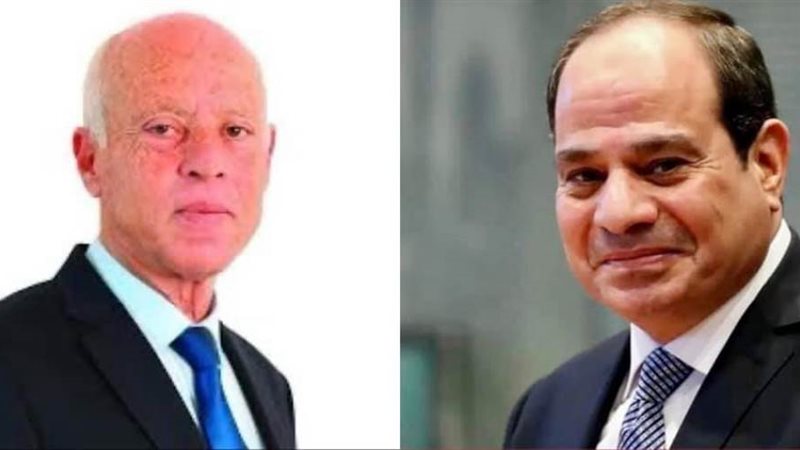 الرئيسان السيسي وسعيد