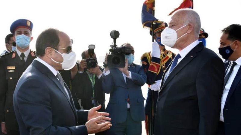 الرئيس يرحب بنظيره