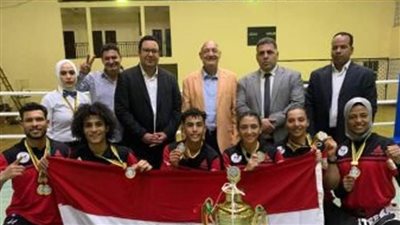 مصر تحصد المركز الأول وكأس بطولة إفريقيا للكيك بوكسينج في الكاميرون
