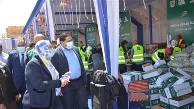 12 ألف كرتونة غذائية للفئات الأولى بالرعاية  في رمضان ببني سويف