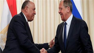وزير الخارجية يعقد مباحثات مع نظيره الروسي بالقاهرة