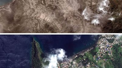 الأرض تقذف لهيبها والسماء تمطر دخانا ورمادا.. والسكان يهربون