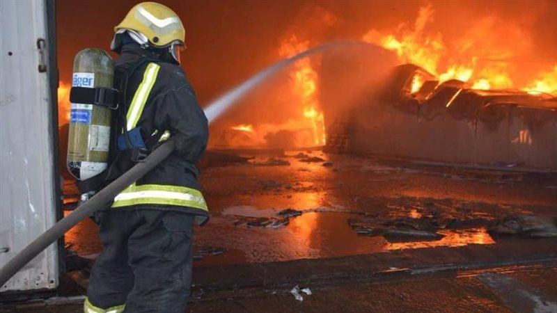 إطفاء حريق صورة أرشيفية