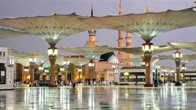 سقوط أمطار على المدينة المنورة