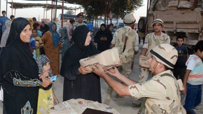 هيئة الإمداد والتموين للقوات المسلحة تجهز حصصا مجانية لتوزيعها بالقرى والمناطق الأكثر احتياجاً
