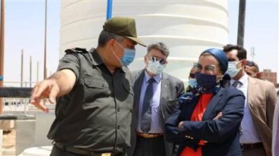 وزيرة البيئة تتفقد مشروع نقل سائل الرشيح بمدفن الوفاء والأمل