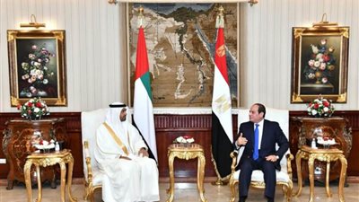 الرئيس السيسي يؤكد حرص مصر على الاستمرار في تعزيز التعاون الثنائي مع الإمارات