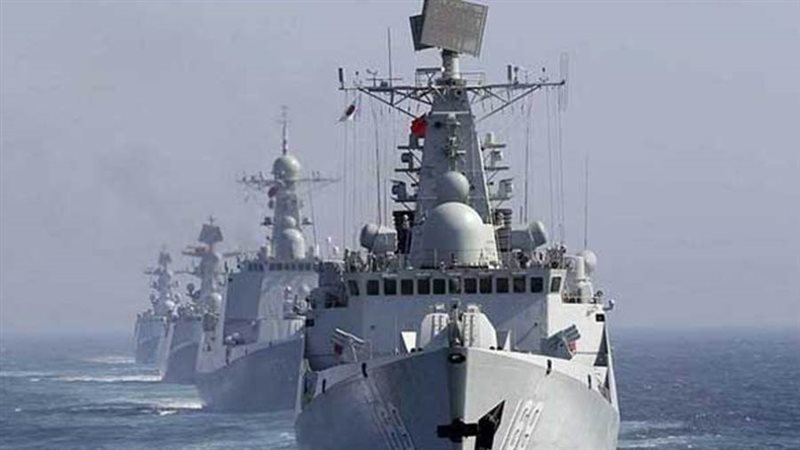 سفن صينية تقوم بدورية