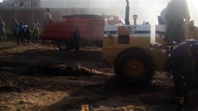 السيطرة على حريق بحظيرة مواشي بقها دون خسائر بشرية