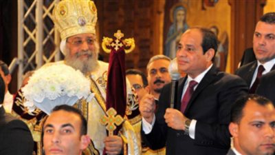 الرئيس السيسي يهنىء البابا تواضروس الثانى بعيد القيامة المجيد
