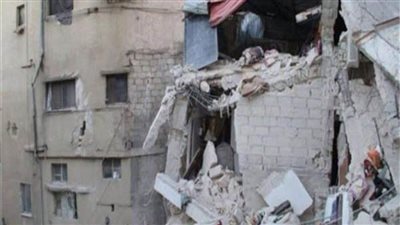 انهيار سقف منزل مكون من طابقين مبني بالطوب اللبن بسوهاج