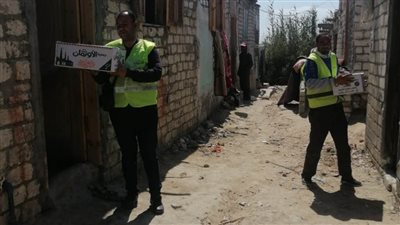 توزيع 900 كرتونة رمضان على الأسر الأولى بالرعاية بالبحيرة