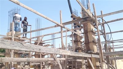 بدء الأعمال الخرسانية بمبنى المصالح الحكومية بقريتي الابطال وجلبانة بالإسماعيلية