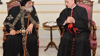 البابا تواضروس يتلقى اتصالا هاتفيا من بطريرك الكنيسة المارونية للتهنئة بعيد القيامة