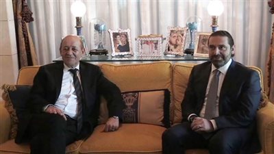 وزير الخارجية الفرنسي يبحث مع الحريري الأزمة الحكومية في لبنان