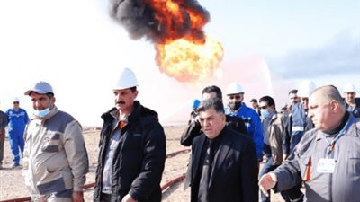 وزير النفط العراقي يعلن إطفاء البئر 183 في حقل باي حسن