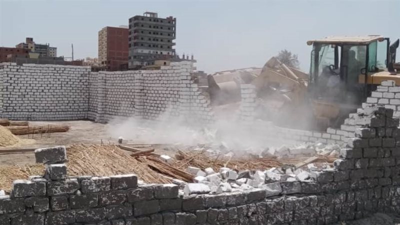 إزالة التعديات بالبحيرة