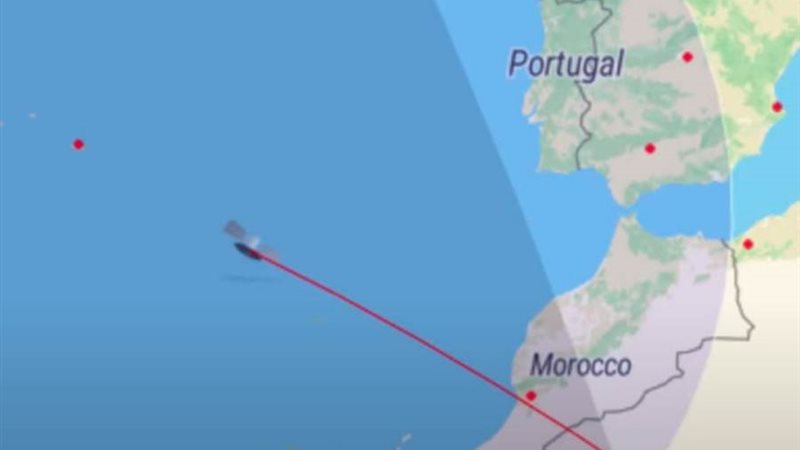 اتجاه سقوط الصاروخ