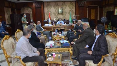 محافظ المنيا يستعرض معدلات تنفيذ المبادرة الرئاسية 