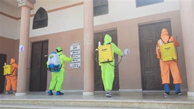 تعقيم المساجد الكبرى بالدقهلية استعدادًا لصلاة عيد الفطر