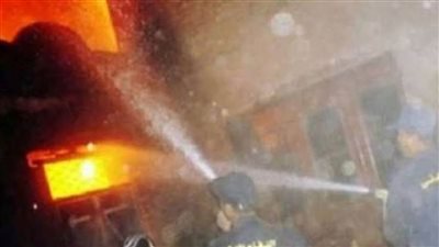 حريق هائل بمبنى هندسة ري المنشأة بسوهاج