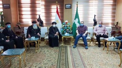 محافظ الشرقية يستقبل أسقف ميت غمر لتقديم التهنئة بعيد الفطر 