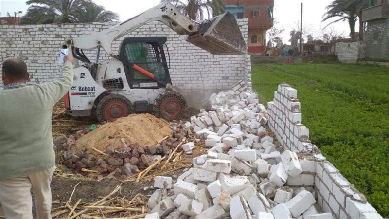 إزالة التعديات بالمنيا