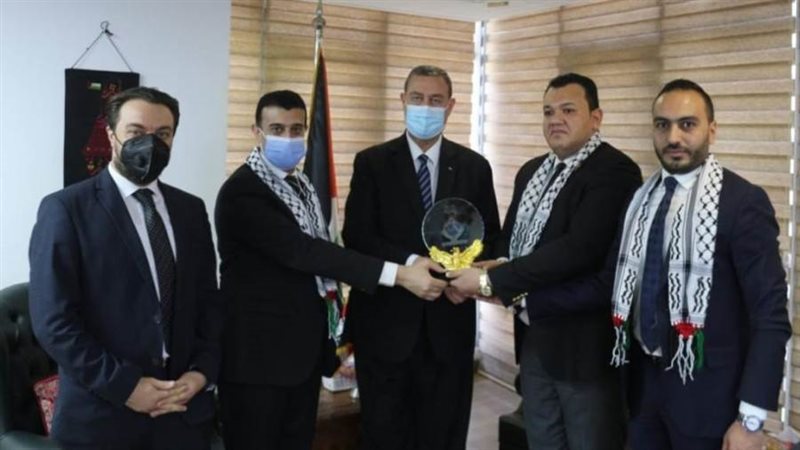 وفد النواب مع سفيرفلسطين