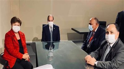 السيسي يعرب عن تقديره للشراكة البناءة بين مصر وصندوق النقد الدولى