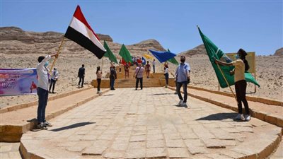 انطلاق أولمبياد الطفل المصري من منطقة بنى حسن الأثرية بالمنيا 