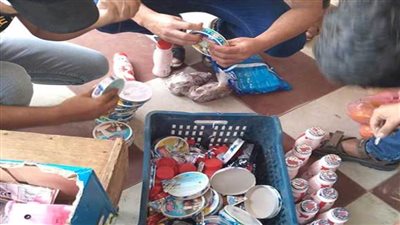 إعدام كمية من السلع الغذائية الفاسدة بالشيخ زويد