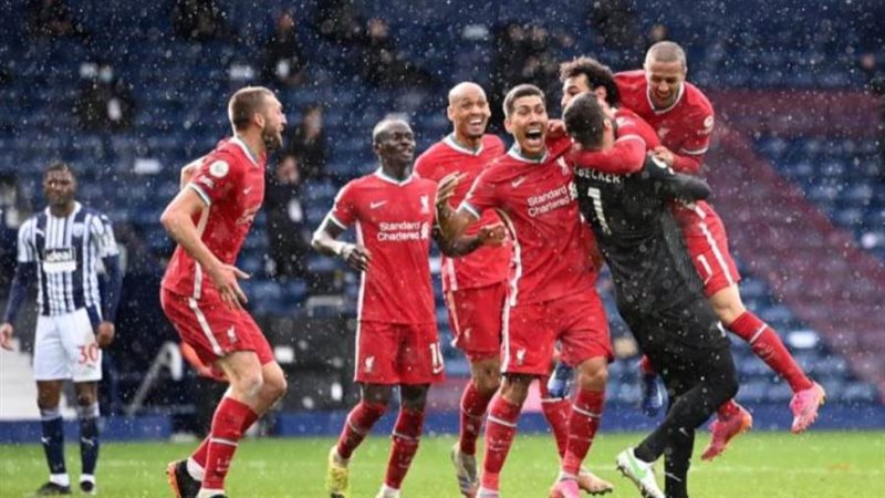 محمد صلاح أثناء احتفاله