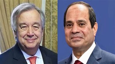 السيسي يؤكد لجوتيريش أن مصر تبذل قصارى جهدها لوقف التصعيد في الأراضي الفلسطينية