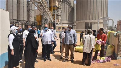 محافظ أسيوط: توريد 112 ألف طن قمح وحصاد 232 ألف فدان