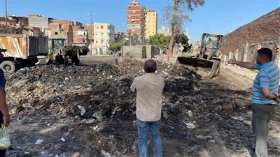 رفع ٧٠٠ طن قمامة في حملة مكبرة بكفر الدوار