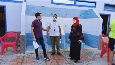 تحاليل الصحة تثبت سلامة مياه حمامات السباحة بنادى بنى سويف الرياضى 