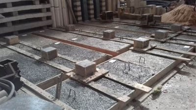 مادة خرسانية خفيفة ومقاومة للزلازل والحرارة العالية