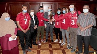 نادي مبارك لمتحدي الإعاقة ببني سويف بطل كأس مصر لكرة الهدف