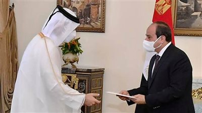 الرئيس السيسي يتلقي رسالة خطية من الأمير تميم نقلها وزير الخارجية القطري