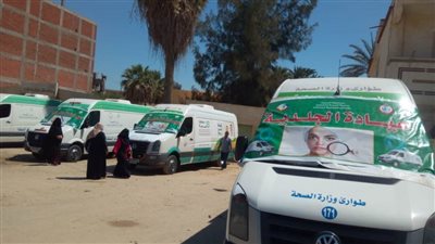 حياة كريمة.. قافلة طبية متعددة التخصصات بقرية المزرعة بالبحيرة