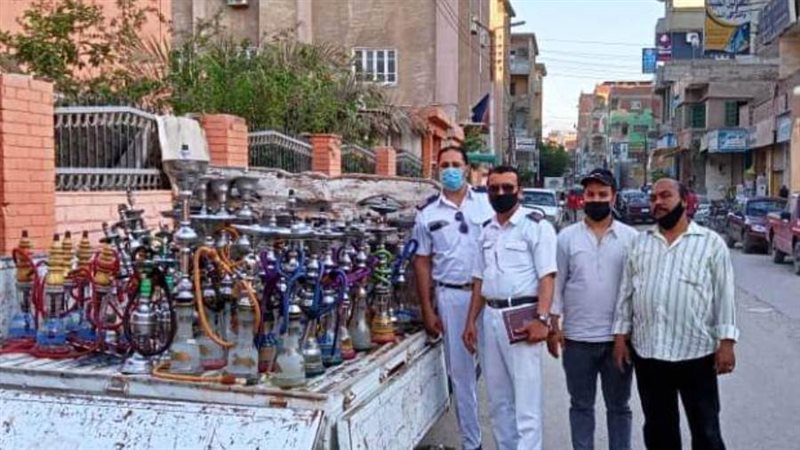 مصادرة الشيشة بالشرقية