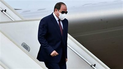 الرئيس السيسي يعود إلى أرض الوطن بعد زيارته لجيبوتي