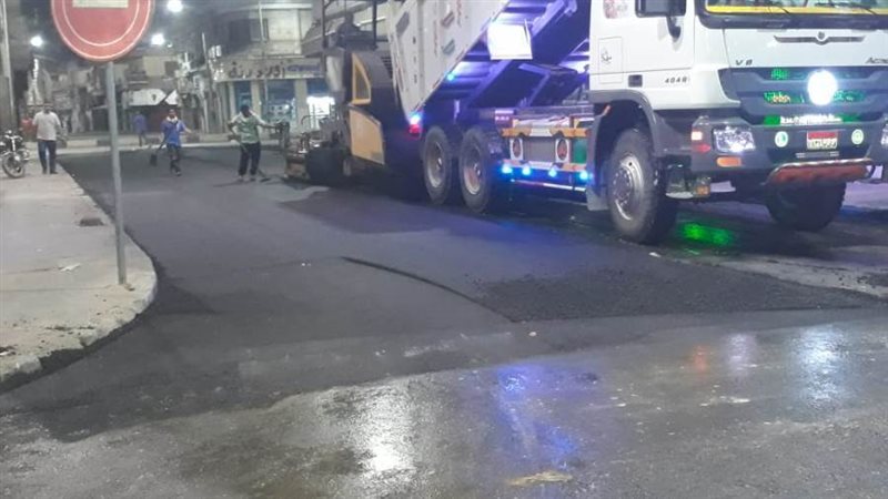 جانب من اعمال الرصف