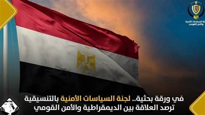 لجنة السياسات الأمنية بالتنسيقية ترصد العلاقة بين الديمقراطية والأمن القومي