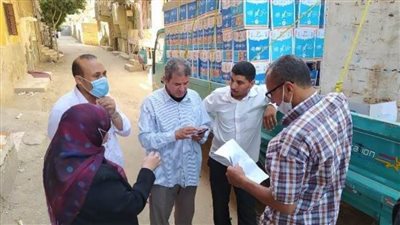 ضبط سيارة محملة بمواد صناعية مجهولة المصدر بحملة تفتيشية بههيا