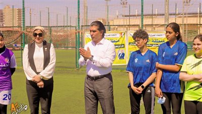رئيس الاتحاد المصري للميني فوتبول يدشن الكرة النسائية والبراعم والناشئين بالدقهلية