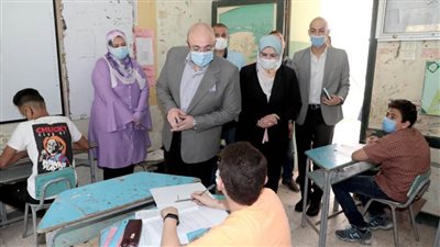 وسط إجراءات احترازية مكثفة : عربى إعدادية بنى سويف بدون شكاوى 