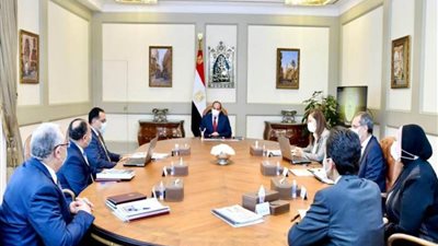 الرئيس عبد الفتاح السيسي يجتمع برئيس مجلس الوزراء وعددًا من الوزراء 